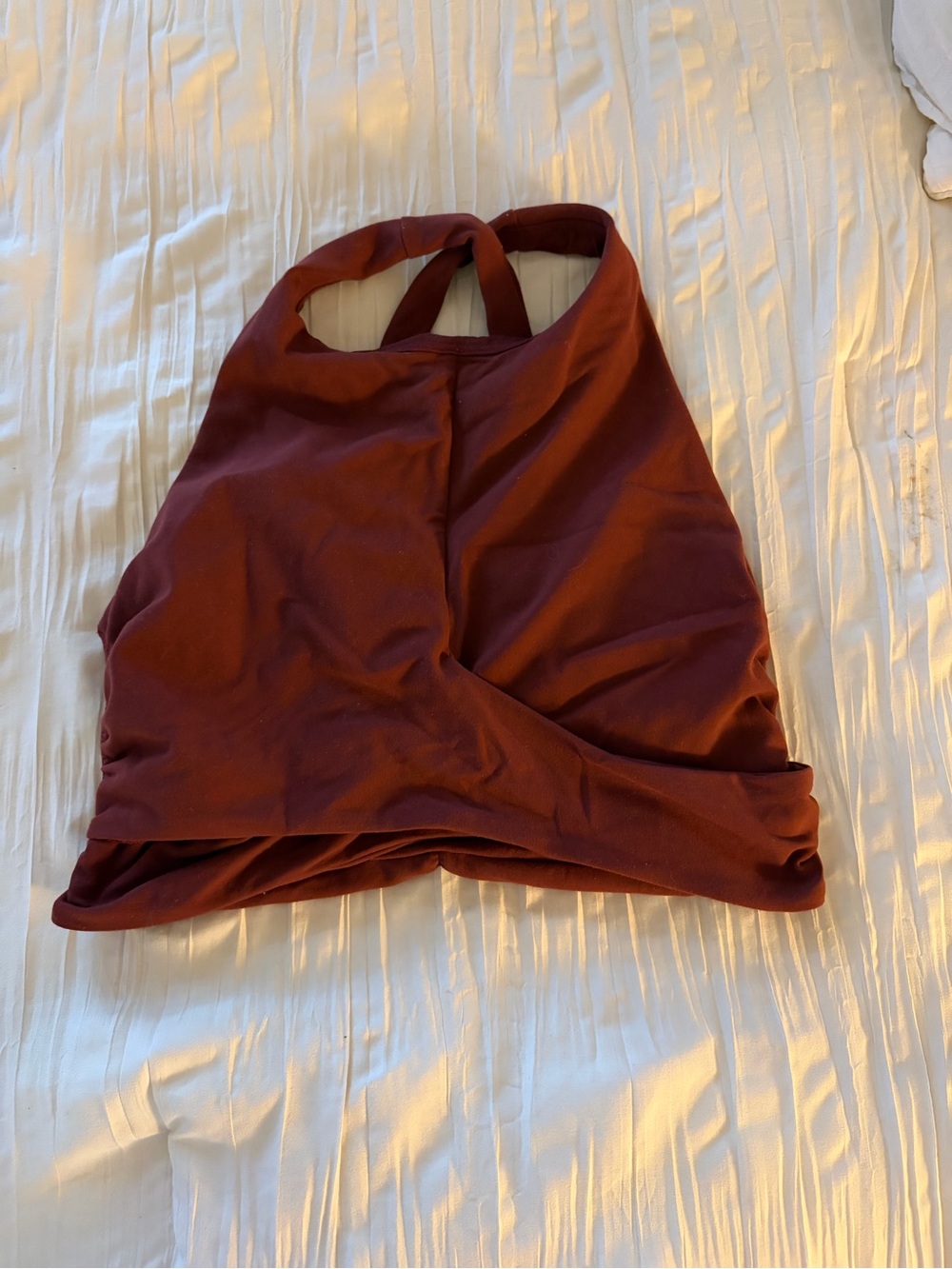 lululemon athletica sports bra in Burgundy
